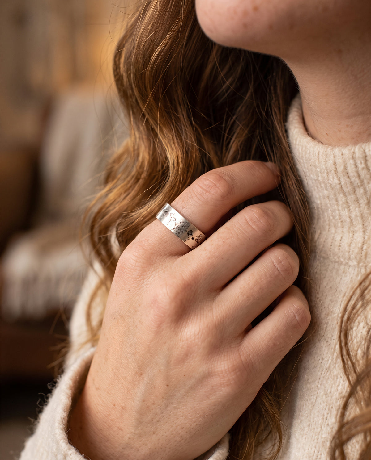 Bague en Argent Style Vintage – photo lifestyle 2