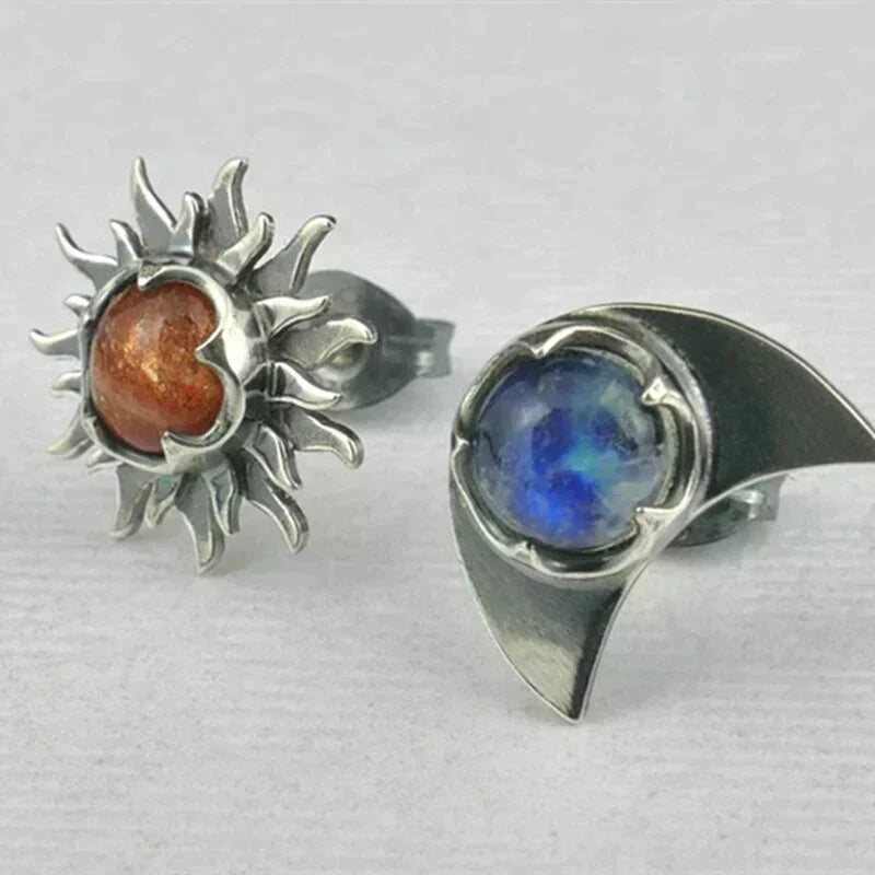 Pendientes Astros Sol y Luna