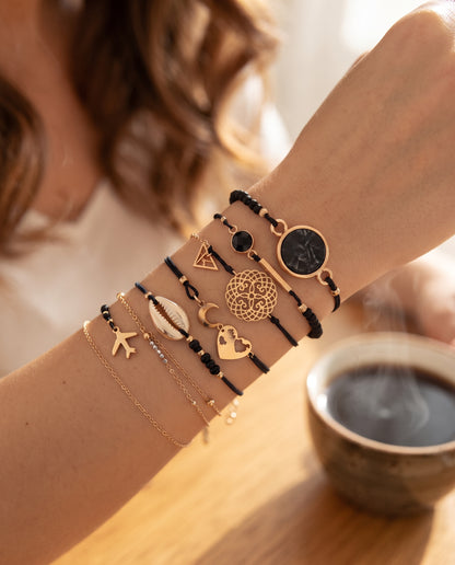 Lot de 5 Bracelets Premium Uniques – photo lifestyle 2