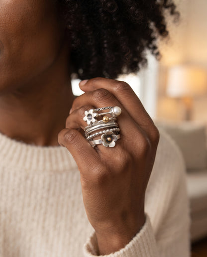 Bague Vintage en Argent – photo lifestyle 1
