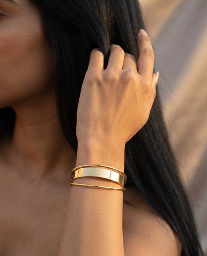Bracelet en Or Style Vintage Classique – photo lifestyle 3