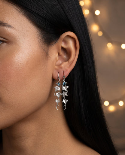 Boucles d’Oreilles Raffinées Vintage Motif Elfe – photo lifestyle 3