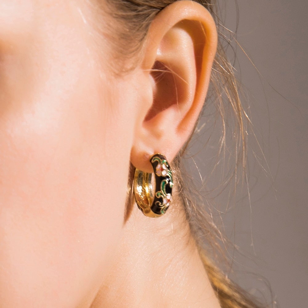 Refined Flower-Shaped Earrings