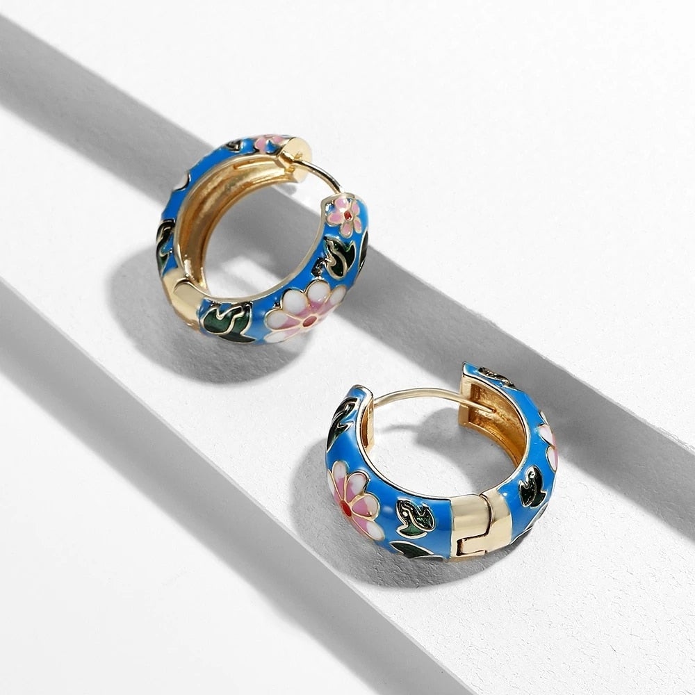 Refined Flower-Shaped Earrings