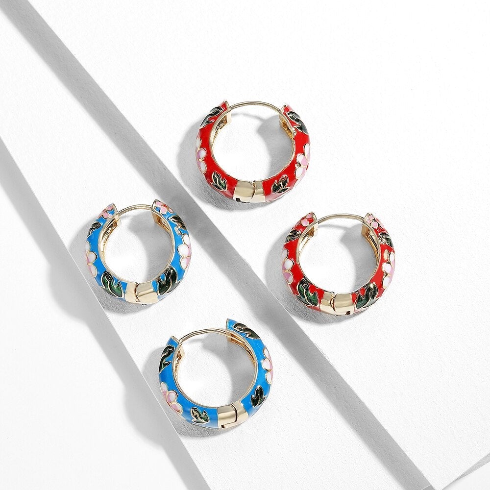 Refined Flower-Shaped Earrings