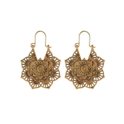 Ohrringe mit Lotus-Mandala-Motiv