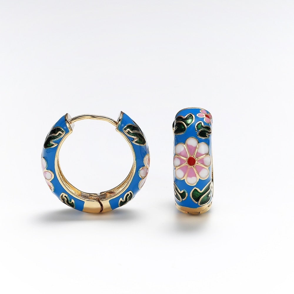 Refined Flower-Shaped Earrings