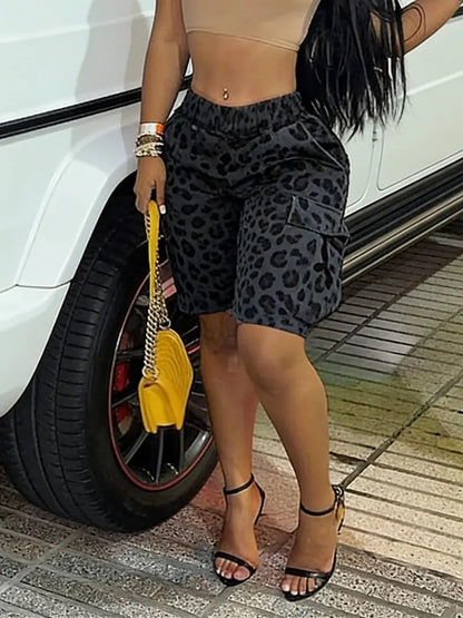 Camouflage Print Shorts – Casual Loose-Fit Summer Shorts