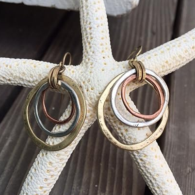 Timeless Vintage Gold and Silver Earrings