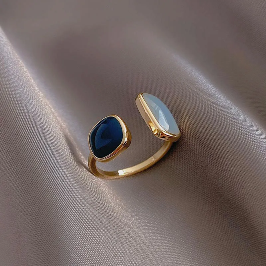 Elegant Adjustable Gold Balance Ring