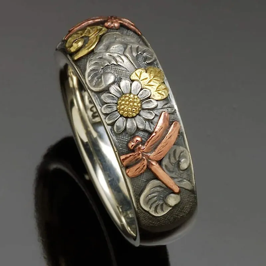 Vintage Silver Nature-Design Ring