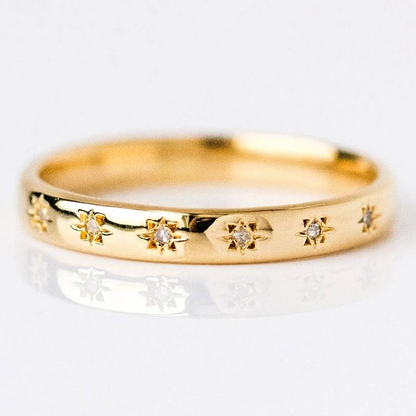 Anillo Vintage de Oro con Circonio