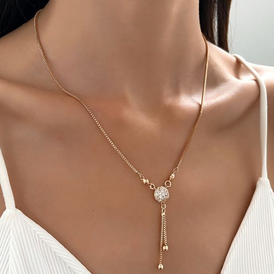 Vintage Gold Necklace with Pendant