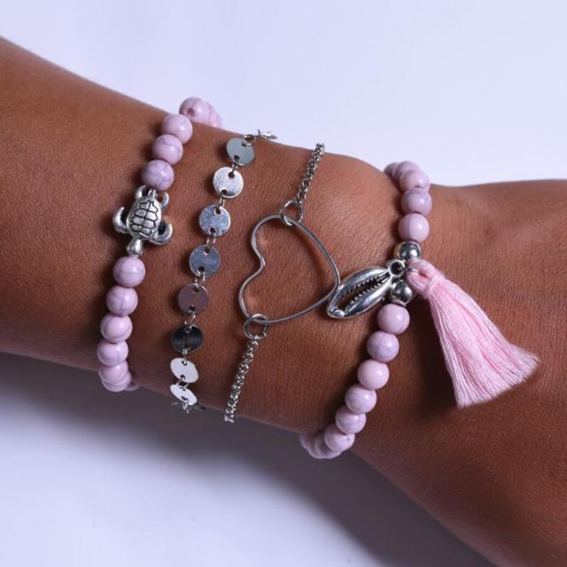 Set aus 5 einzigartigen Premium-Armbändern
