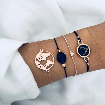 Set aus 5 einzigartigen Premium-Armbändern