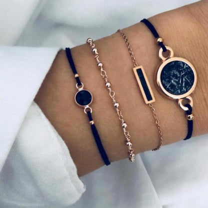 Set aus 5 einzigartigen Premium-Armbändern