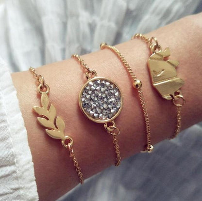 Set aus 5 einzigartigen Premium-Armbändern