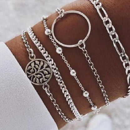 Set aus 5 einzigartigen Premium-Armbändern